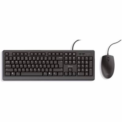 Trust Primo - Stille Keyboard en Muis set - Qwerty US
