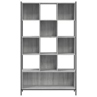 Boekenkast 102x28x172 cm bewerkt hout grijs sonoma eikenkleurig - thumbnail