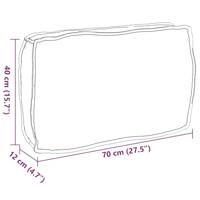 VidaXL Kussen blad bladpatroon 70 x 40 x 12 cm oxford stof - thumbnail