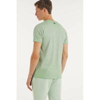 Petrol Industries T-shirt met all over print lichtgroen - thumbnail