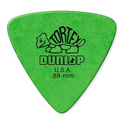 Dunlop 431R88 Tortex Triangle .88mm plectrum groen