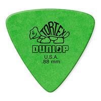 Dunlop 431R88 Tortex Triangle .88mm plectrum groen - thumbnail