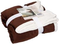 Vachtdeken 160 x 130 cm - bruin - thumbnail