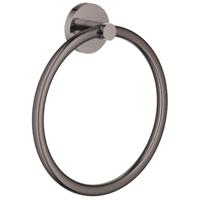 GROHE Essentials Handdoekring - 18cm - rond - hard graphite 40365a01 - thumbnail