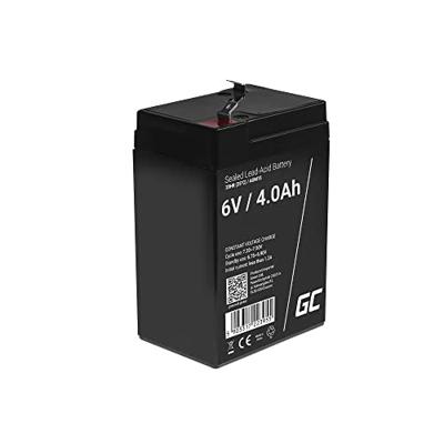 Green Cell AGM Battery Lead Acid VRLA - 6V - 4Ah Loodaccu 6 V 4 Ah Loodvlies (AGM) (b x h x d) 70 x 107 x 47 mm Kabelschoen 4.8 mm Cyclusbestendig,