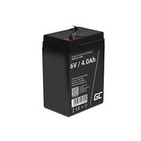 Green Cell AGM Battery Lead Acid VRLA - 6V - 4Ah Loodaccu 6 V 4 Ah Loodvlies (AGM) (b x h x d) 70 x 107 x 47 mm Kabelschoen 4.8 mm Cyclusbestendig, - thumbnail