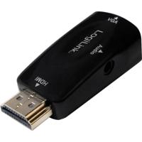 LogiLink CV0107 kabeladapter/verloopstukje HDMI VGA Zwart - thumbnail