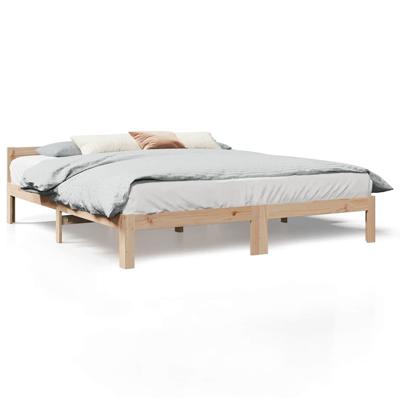Bedframe zonder matras massief grenenhout 180x200 cm