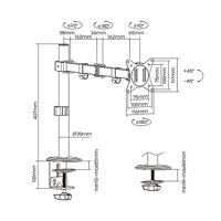 Schermtafel Support Ewent EW1510 13"-27" 8 kg - thumbnail