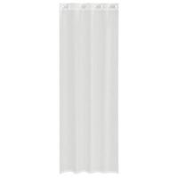 Gordijnen voile met doorvoertules 2 st wit - thumbnail