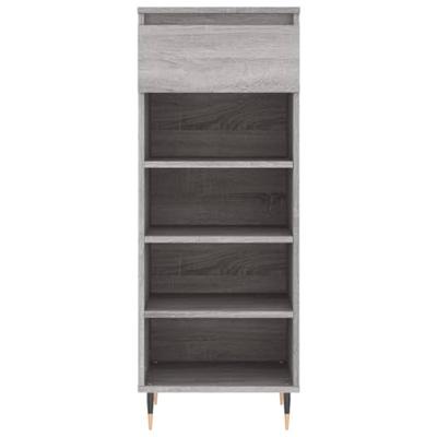 VidaXL Schoenenkast 40x36x105 cm bewerkt hout grijs sonoma