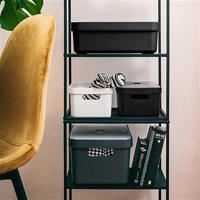 Sigma home box 9 liter - zwart - 35,2x25,3x12,2 cm - thumbnail