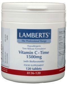Lamberts Vitamine C 1500 mg Time Release & Bioflavonoiden Tabletten