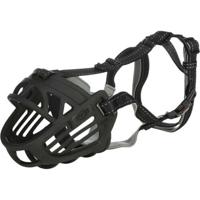 TRIXIE MUILKORF MUZZLE FLEX SILICONE ZWART M-L 22X26 CM - thumbnail