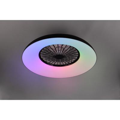 Trio Design ventilatorSvaerholt zwart Ø 60cm met RGB functie - R69302102