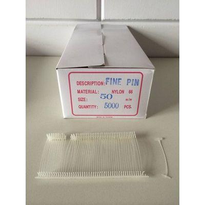 Nylon textielpins 50mm fijn 5.000 stuks