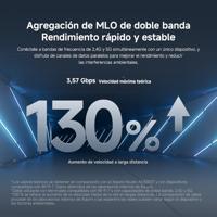 Router Xiaomi Wit RJ45 Ethernet LAN 10/100/1000 Mbit USB 3.2 Wi-Fi Ethernet LAN 10/100/1000 2.4 GHz-5 GHz Wi-Fi 6 GHz - thumbnail