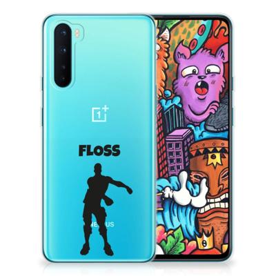 OnePlus Nord Telefoonhoesje met Naam Floss OnePlus Nord Telefoonhoesje met Naam Floss