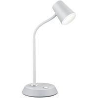 LED Bureaulamp - Tafelverlichting - Trion Narca - 4W - Warm Wit 3000K - Rond - Mat Wit - Aluminium - thumbnail
