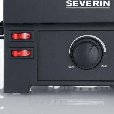 Severin rg2687 pizza/raclette grill 1150w zwart