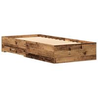 Bedframe met lades met lade Oud hout 90 x 190 cm Bewerkt hout - thumbnail