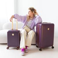 Dames kofferset paars - 55 / 76 cm - MŌSZ Lauren - thumbnail