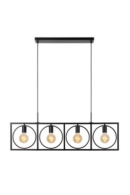 Lucide SUUS - Hanglamp - 4xE27 - Zwart