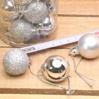 Bonbon doosjes - Chocolade doosje - Deko kerstballen zilver - thumbnail