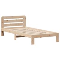 Bedframe zonder matras massief grenenhout 120x190 cm - thumbnail
