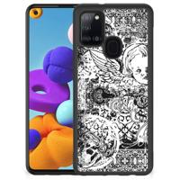 Mobiel Case Samsung Galaxy A21s Skulls Angel - thumbnail