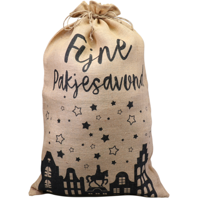 Zak | Jutezak | Jute | 50x80cm | Fijne pakjesavond | 50 stuks