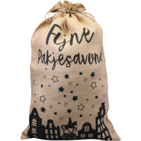 Zak | Jutezak | Jute | 50x80cm | Fijne pakjesavond | 50 stuks - thumbnail