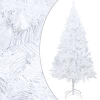 Kunstkerstboom met dikke takken 120 cm PVC wit - thumbnail
