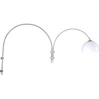 Steinhauer - Gramineus - wandlamp met witte kunststof kap - staal - thumbnail