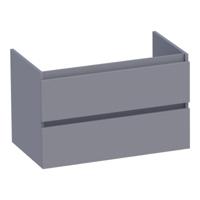 Brauer Joy - Onderkast - 80 cm - met 2 Softclose Lades Greeploos en 1 Sifon Uitsparing - Mat Grijs - thumbnail