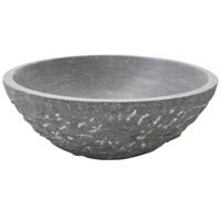 Wiesbaden Raw waskom rond hamerslag 42x14 cm hardsteen gezoet - thumbnail