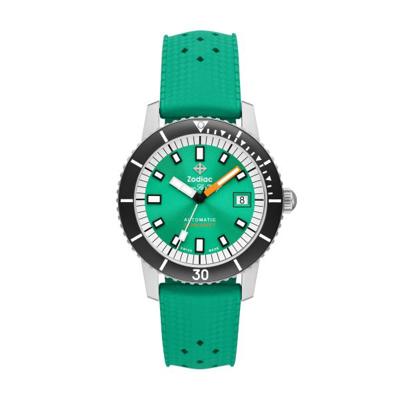 Horlogeband Zodiac ZO9305 Rubber Groen 20mm