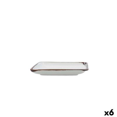 Snackdienblad Bidasoa Orion Hydrozero Wit 15 x 15 cm (6 Stuks)