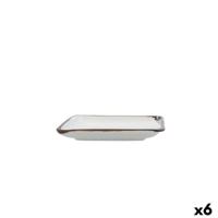 Snackdienblad Bidasoa Orion Hydrozero Wit 15 x 15 cm (6 Stuks) - thumbnail
