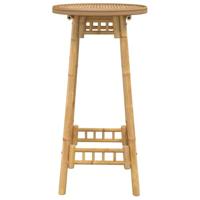 Bartafel voor buiten Rond Ø55x100 cm bamboe - thumbnail