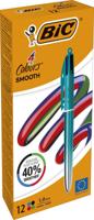 BIC Colours Smooth Gradiant 4-kleurenbalpen, medium, groen - thumbnail