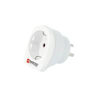 SKROSS | 1.500232-E | Europe to Denmark | Reisadapter van Europa naar Denemarken - Spanning en vermogen: 100V – 1600W / 250V – 4000W. Bescherming tegen elektrische schokken - thumbnail