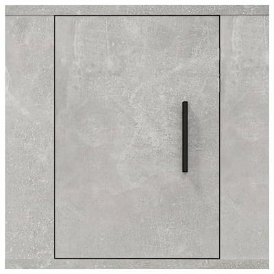 Tv-wandmeubels 2 st 40x34,5x40 cm betongrijs