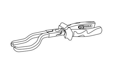 KS Tools 1150900 Brandstofleidingtang 1 stuk(s)
