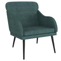 Fauteuil 63x76x80 cm fluweel donkergroen - thumbnail