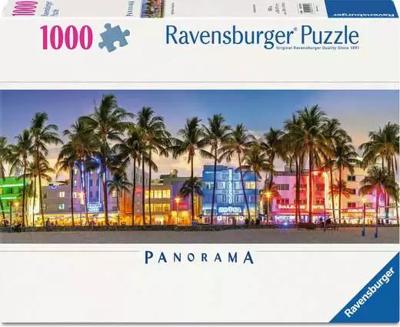 Ravensburger legpuzzel night glow on ocean drive - 1000st.