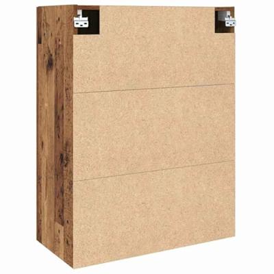 Wandkast Oud hout 69.5 x 34 x 90 cm Bewerkt hout