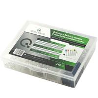 Quadrios LED-assortiment Rood, Groen, Geel, Blauw, Koud-wit, Warm-wit 5 mm 20 mA 3.0 V - thumbnail