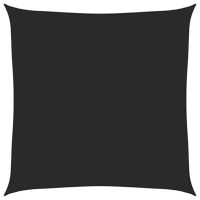 Zonnezeil 160 g/m² 7x7 m HDPE zwart