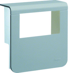 Afdekkap voor outlet, 80mm aluminium